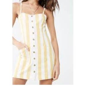NWT Striped Button Front Dress